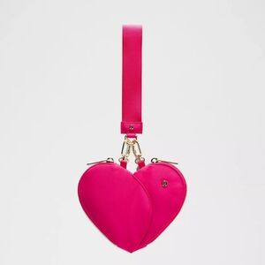 Lululemon Dual Pouch Heart Wristlet